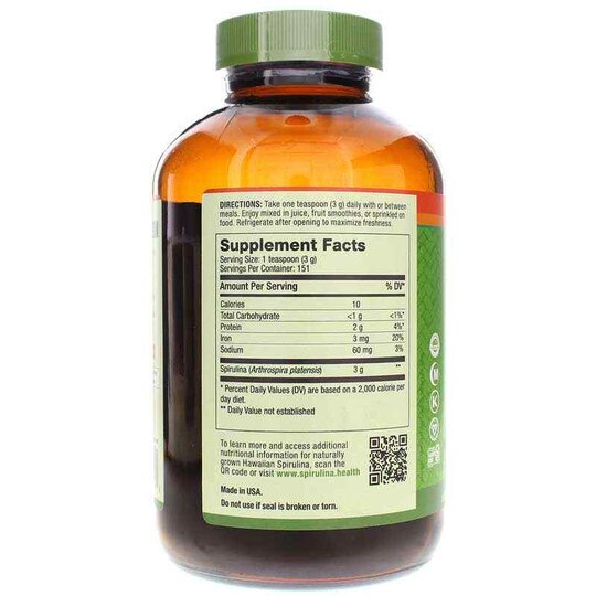 Pure Hawaiian Spirulina Powder, NXH